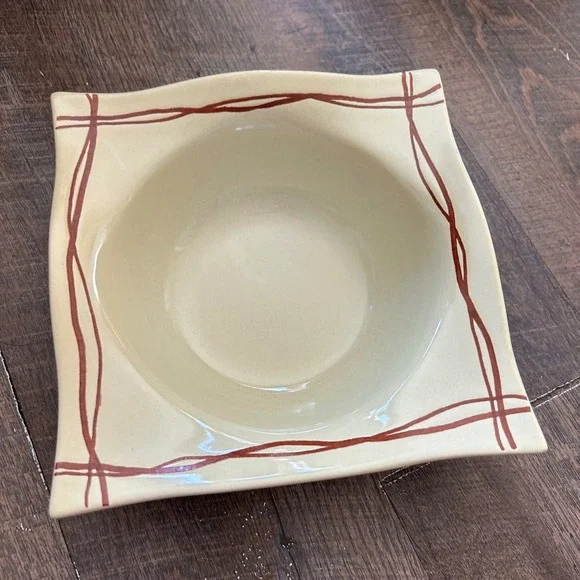 Lot of 2 -Rim Soup Bowls Mystic Cove Yellow by STUDIO NOVA -HA102 -8 Inch Width - Picture 5 of 9